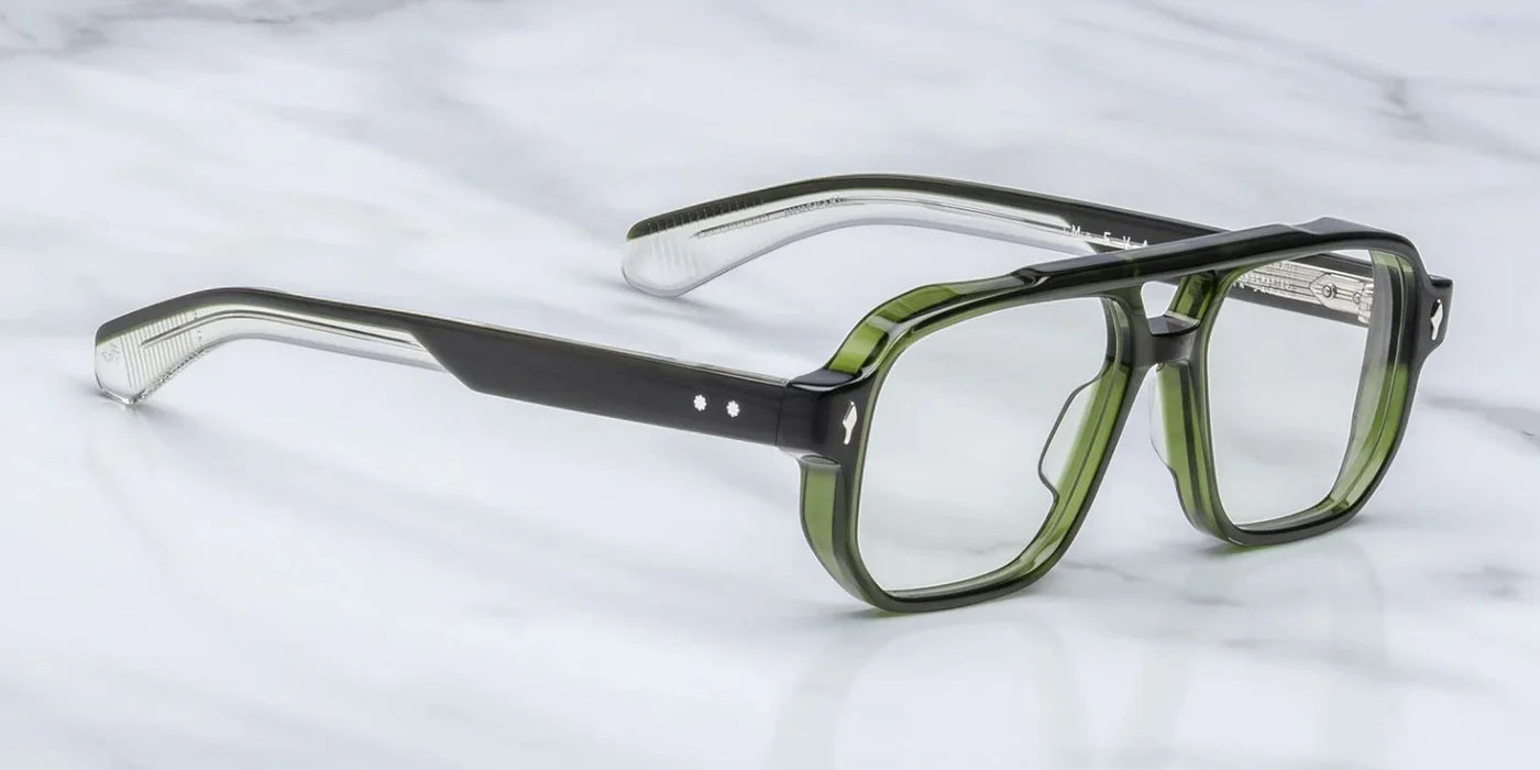 JMM evans aviator frame in borneo with double bridge - side view