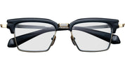JMM Alin black acetate top with gold bottom rim