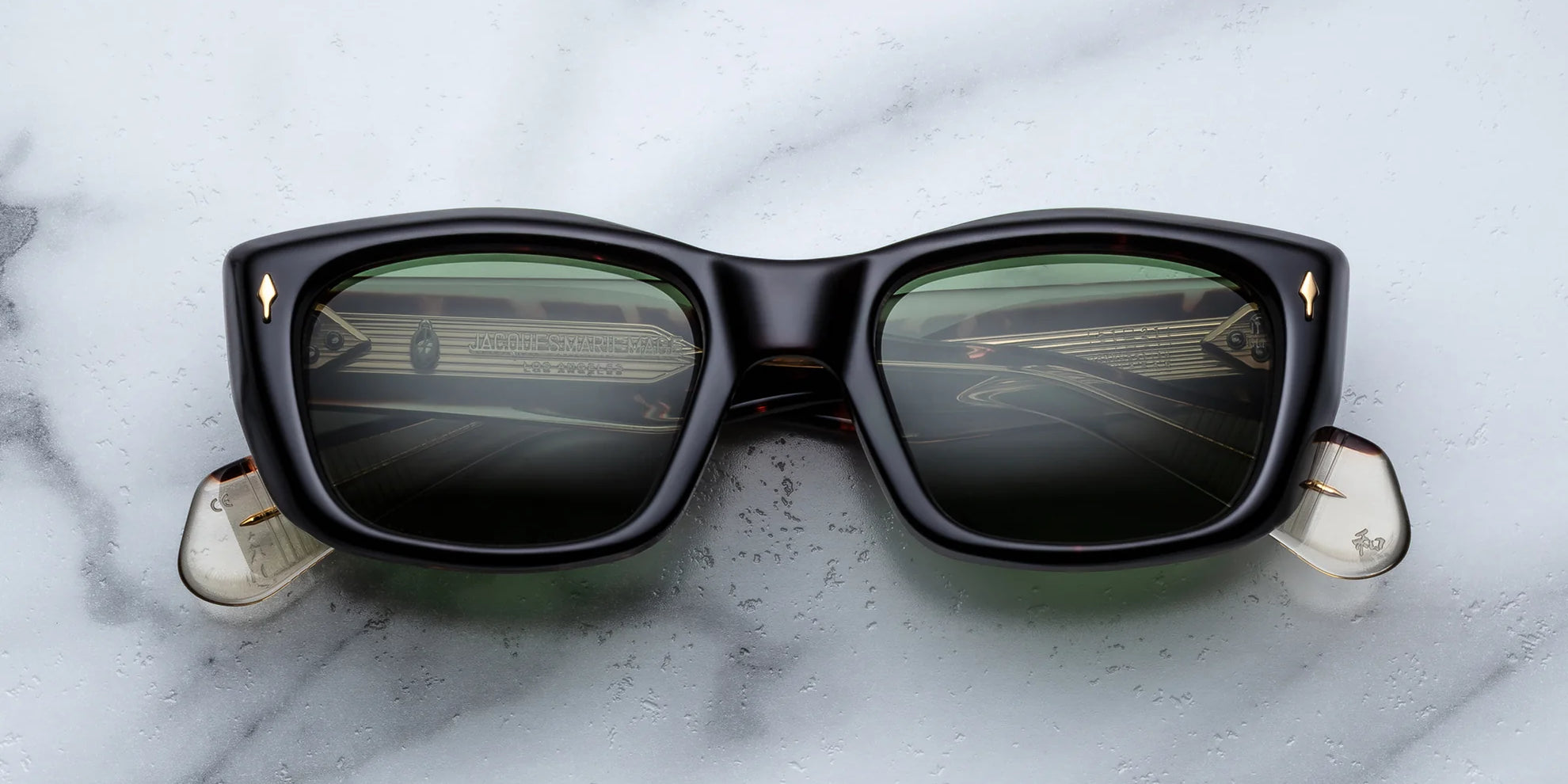 black sunglasses rectangular