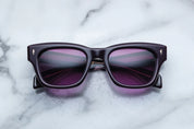 Wayfer shaped sunglass in augergine colour JMM Dealan