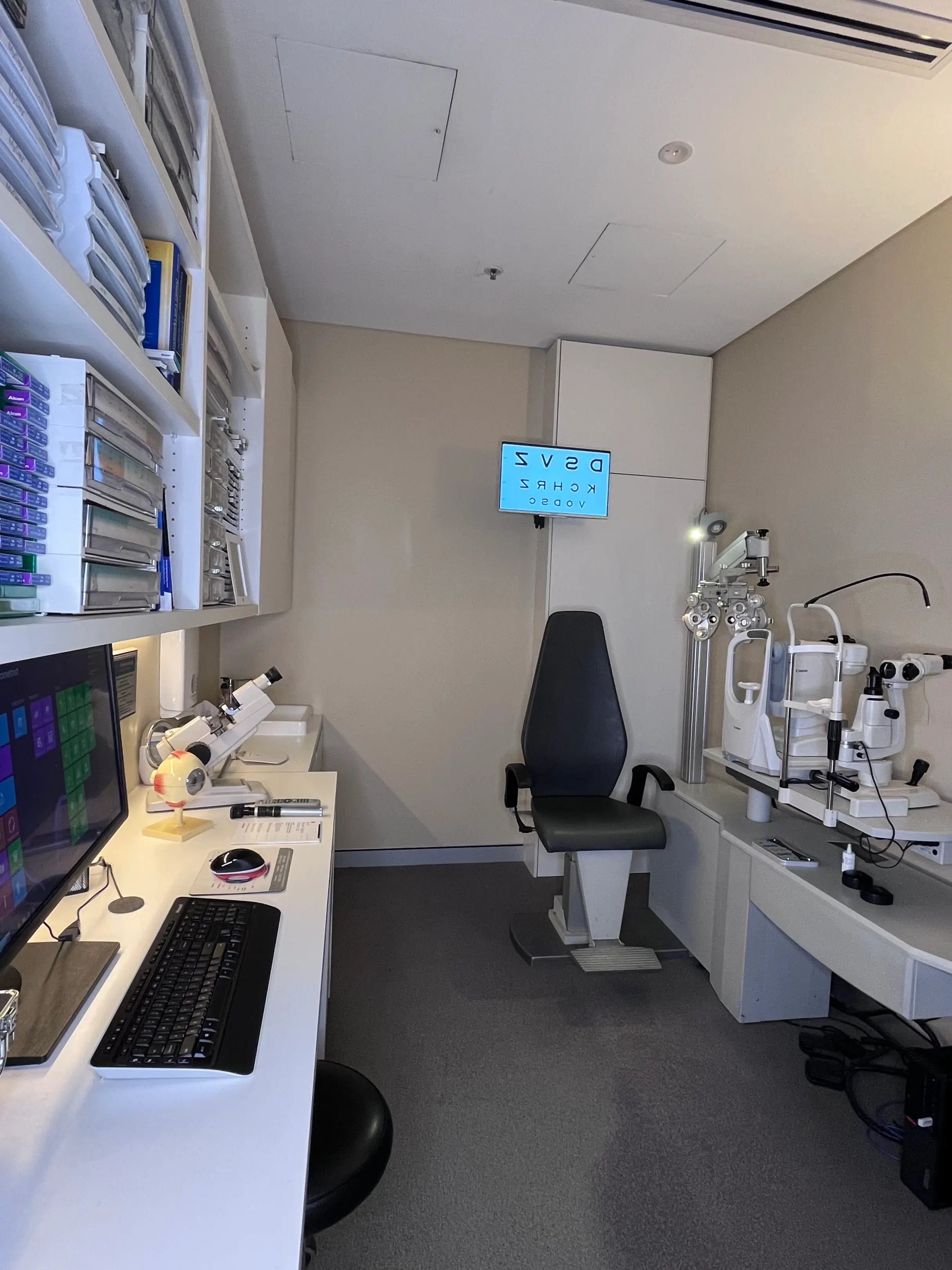 Impairment of ocular co-ordination