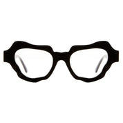 Black wavy cat eye frame by Kubroaum