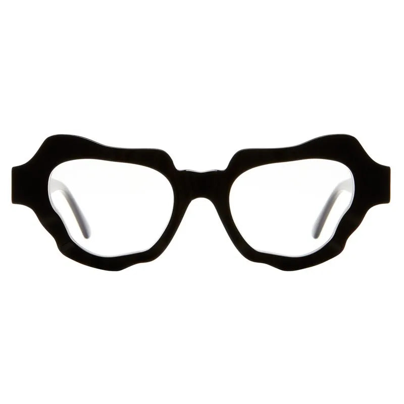 Black wavy cat eye frame by Kubroaum