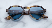 Aviator sunglass in tortishell acetate 