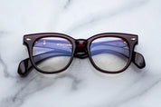 Burgundy square frame with rounded edges JMM Hortense