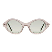 Pink sunglasses oval catseye like