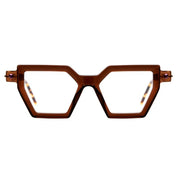 angular transparent brown frame