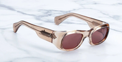 Rectangular frames in a crystal tan colour side view