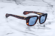 side view of havana tortise shell frames
