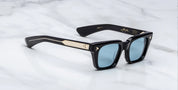 side view of JMM quentin eclipse 2 with silver detail on temples